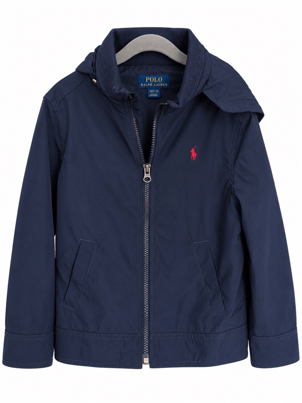 Polo by Ralph Lauren Navy Hooded Jacket with Red Logo